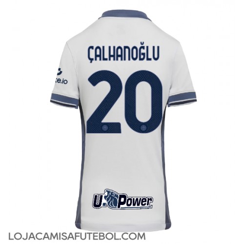 Camisa de Futebol Inter Milan Hakan Calhanoglu #20 Equipamento Secundário Mulheres 2024-25 Manga Curta